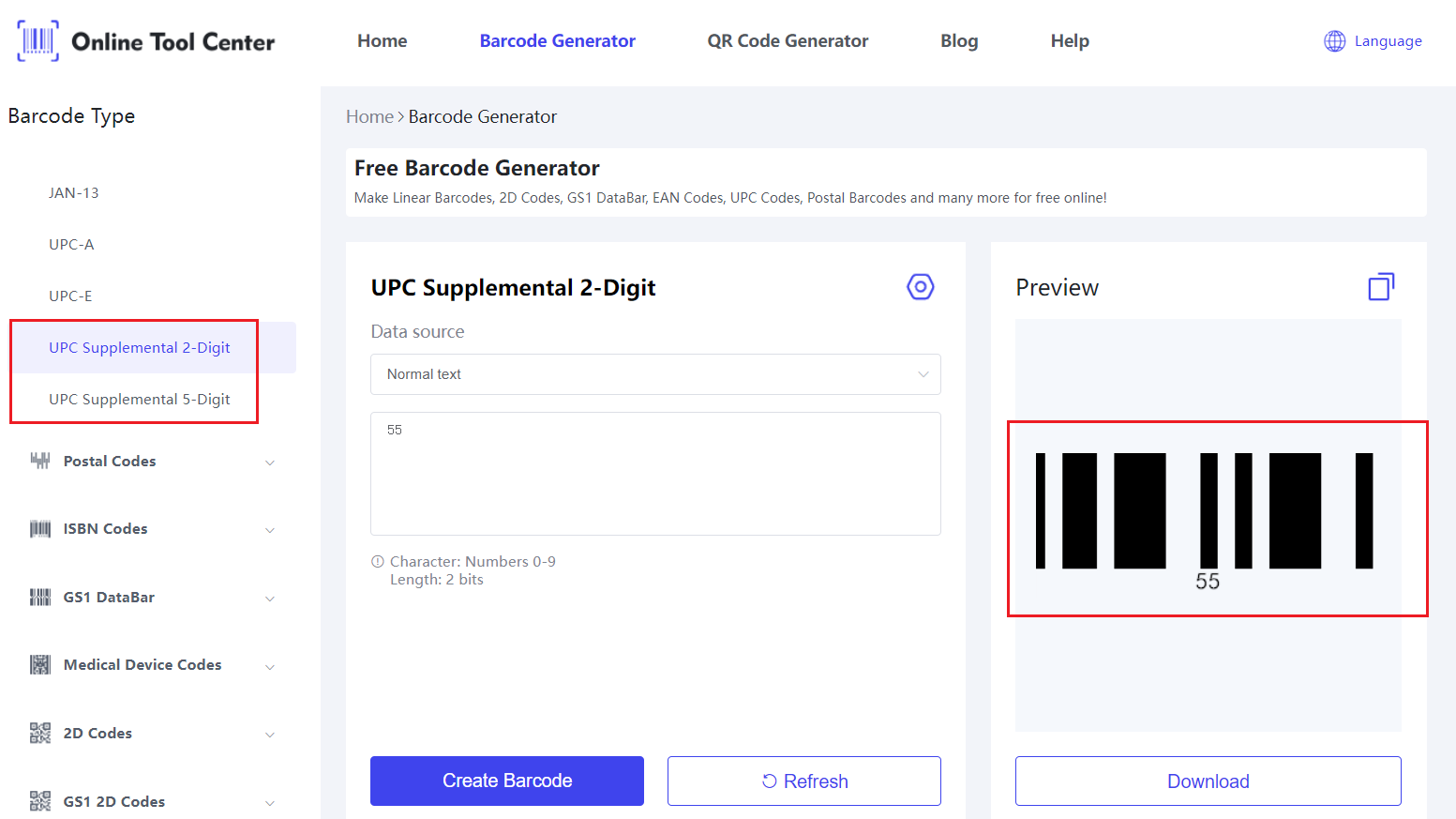 UPC dodatak 2 Digit Barcode Generator.png