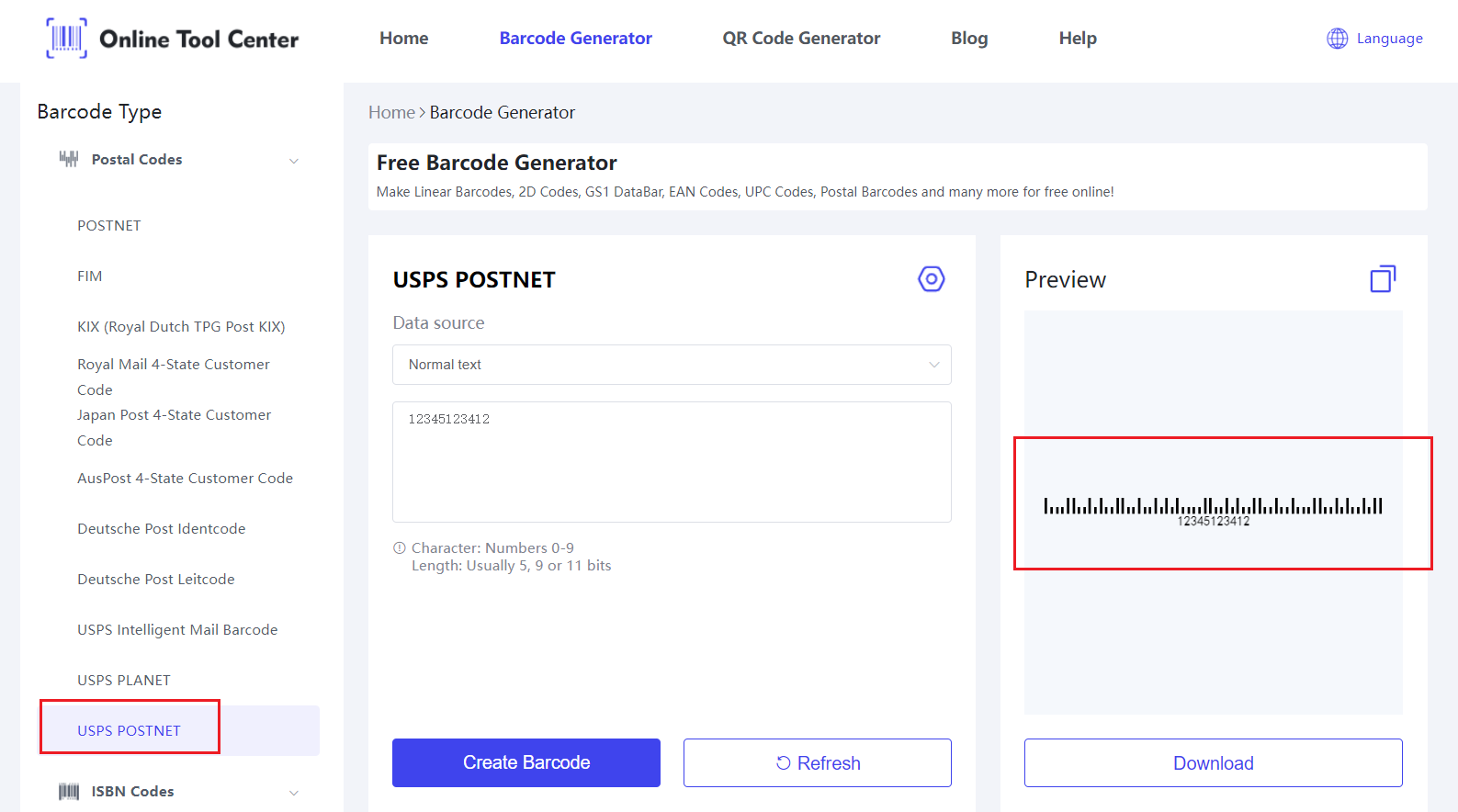 Generator USPS POSTNET barcode.png