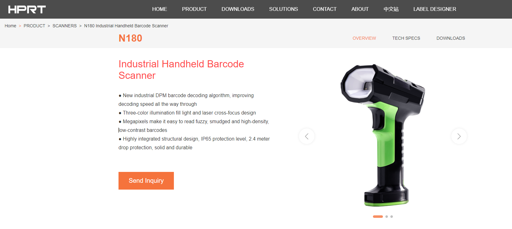 Industrijski Handheld Barcode Scanner.png