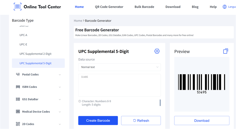 UPC dodatni 5-brojni