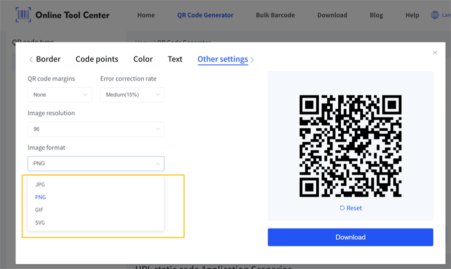 Format slike QR koda