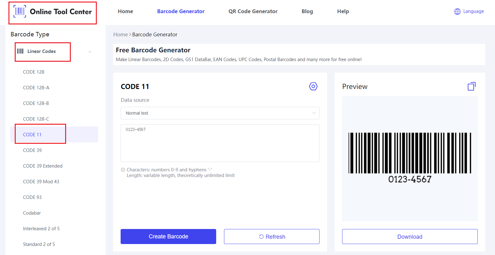 Kod 11 Generator Barcode.png