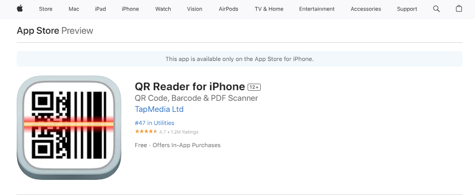 QR Reader za iPhone.png