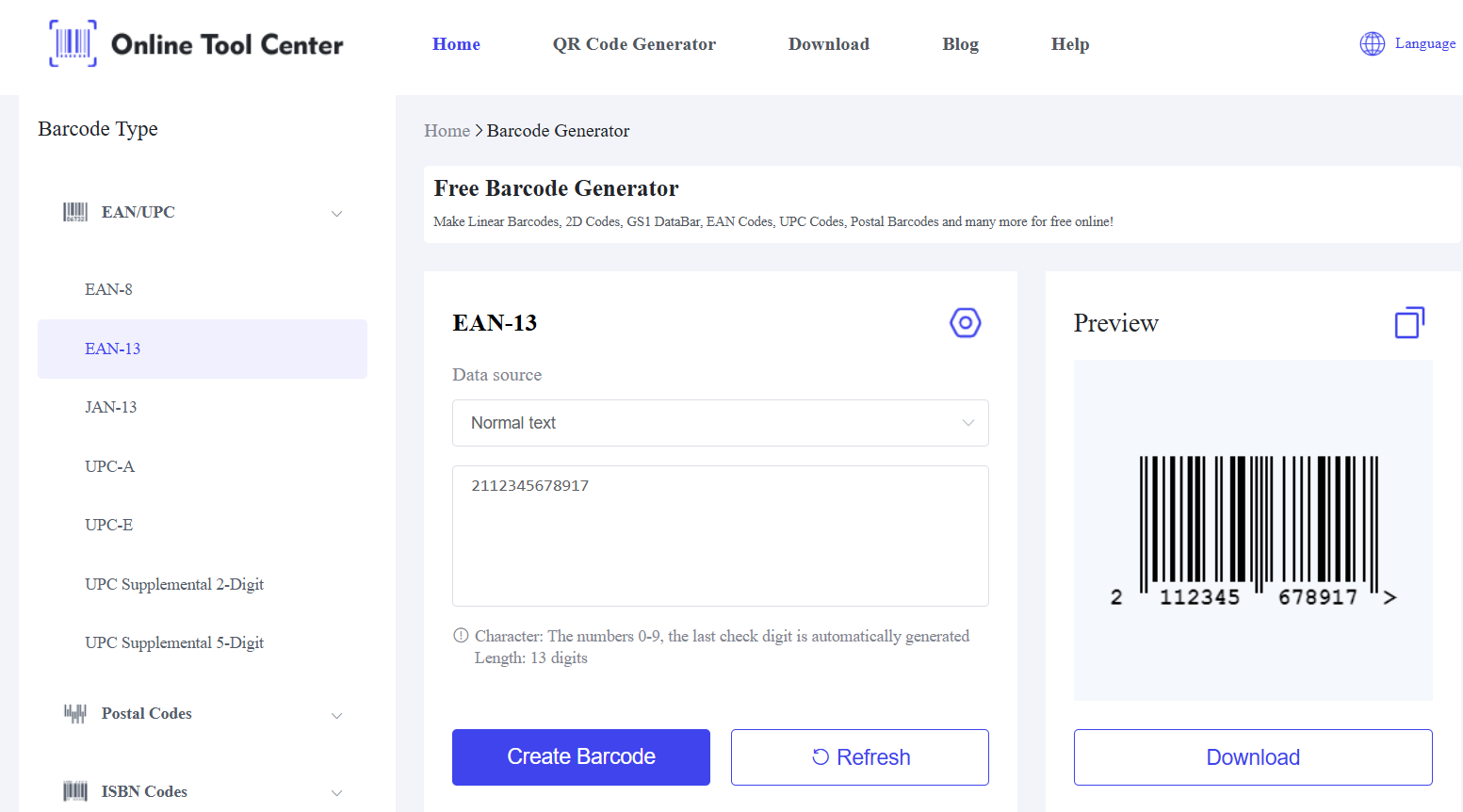 EAN 13 Barcode generator.png