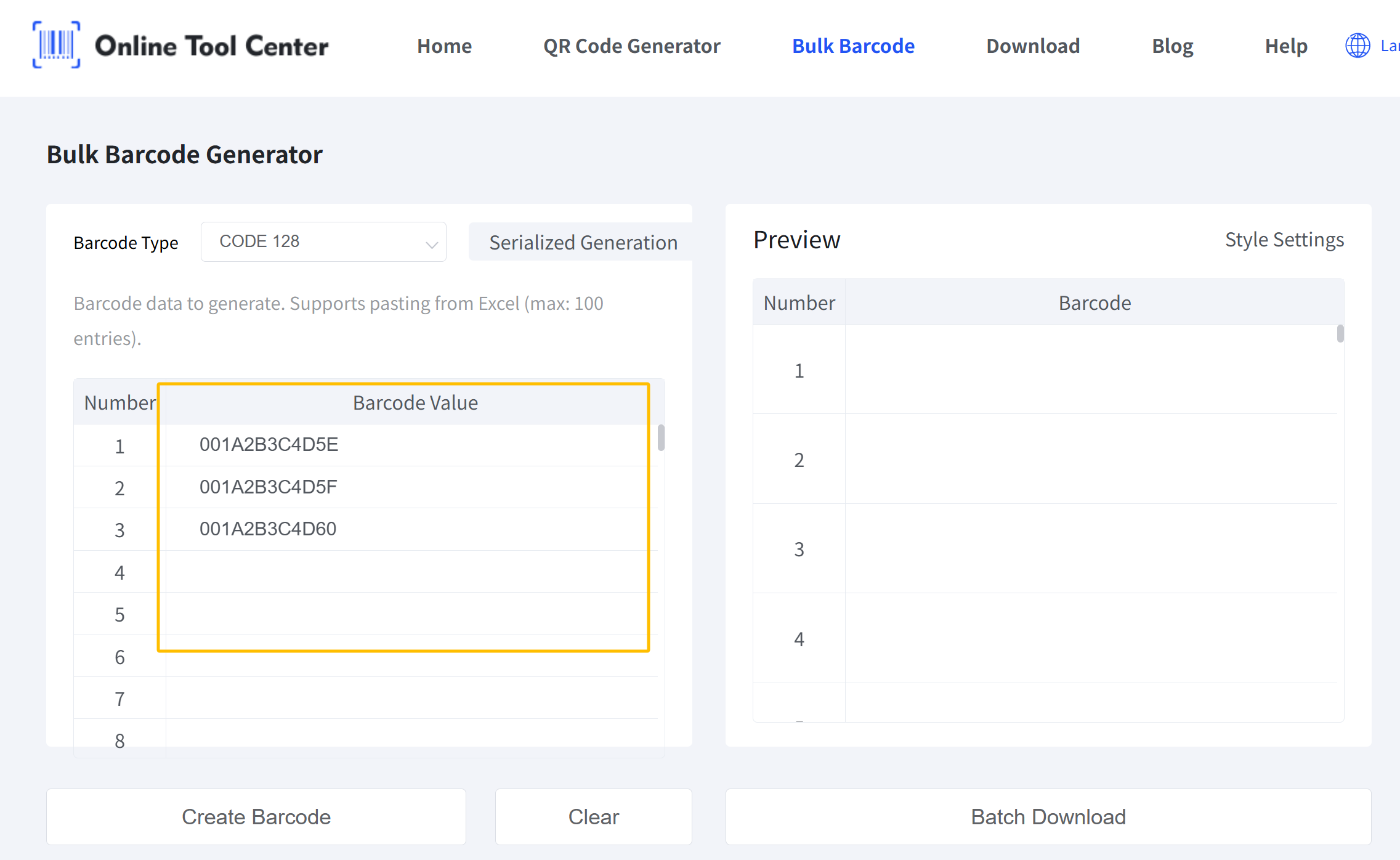 masovni generator barkoda