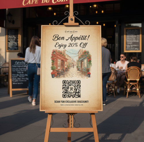 Promocija restorana QR kod