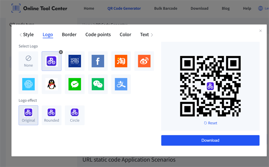 napraviti prilagođeni QR kod s logotipom