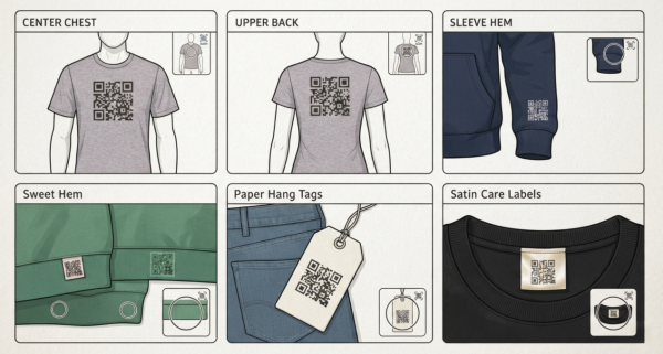 qr code on clothi QR kod na odjeći