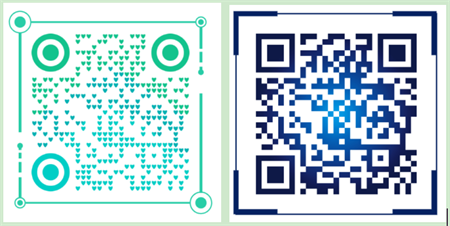 qr code with frames QR kod s okvirima