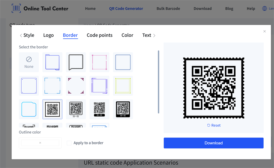 add frame for qr code dodajte okvir za QR kod